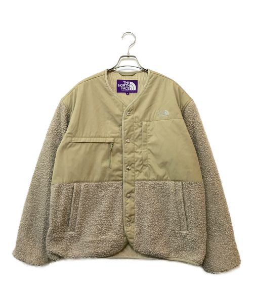 THE NORTHFACE PURPLELABEL（ザ・ノースフェイス パープルレーベル）THE NORTHFACE PURPLELABEL (ザ・ノースフェイス パープルレーベル) Field Denali Cardigan ベージュ サイズ:Mの古着・服飾アイテム