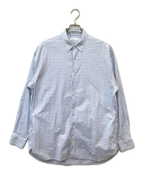 FOLL（フォル）FOLL (フォル) THOMAS MASON Check Daily Shirt ブルー サイズ:3の古着・服飾アイテム