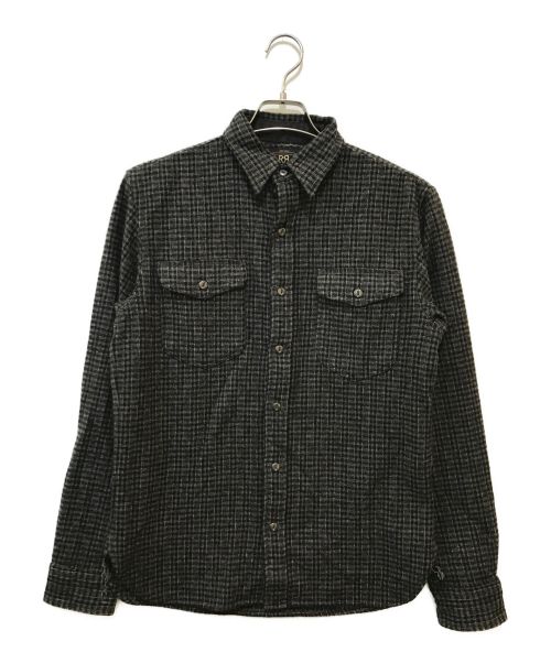 RRL（ダブルアールエル）RRL (ダブルアールエル) ウールチェックシャツ グレー サイズ:Sの古着・服飾アイテム