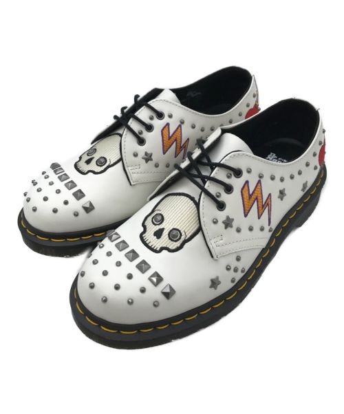 Dr.Martens（ドクターマーチン）Dr.Martens (ドクターマーチン) 3 Hole Rockabilly ホワイト サイズ:UK7の古着・服飾アイテム