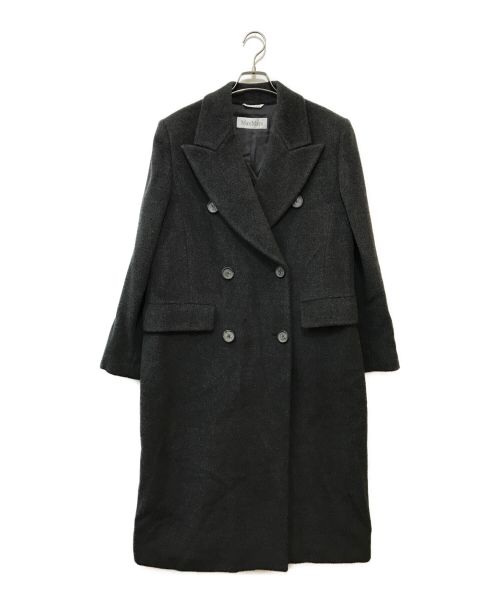 MaxMara（マックスマーラ）MaxMara (マックスマーラ) ウールカシミヤダブルコート グレー サイズ:36の古着・服飾アイテム