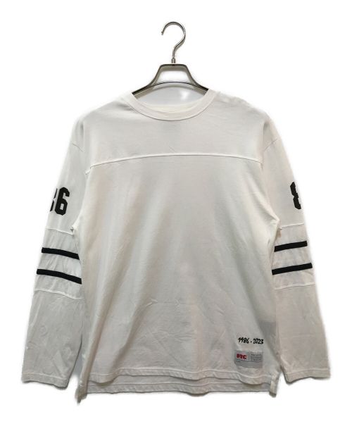 FTC（エフティーシー）FTC (エフティーシー) FOOTBALL L/S TOP ホワイト サイズ:Mの古着・服飾アイテム