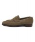 Crockett & Jones (クロケット＆ジョーンズ) BEAMS F (ビームスエフ) スウェードコインローファー ベージュ サイズ:7.5：19000円