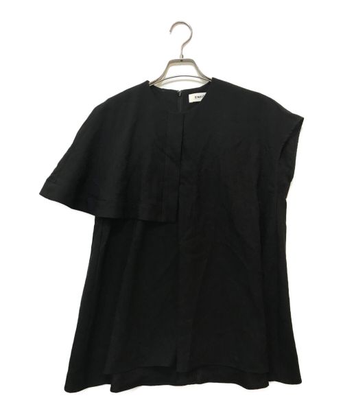 ENFOLD（エンフォルド）ENFOLD (エンフォルド) FRONT-TACK PULLOVER ブラック サイズ:38の古着・服飾アイテム