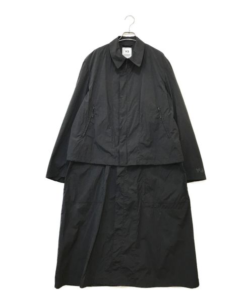 Y-3（ワイスリー）Y-3 (ワイスリー) CLASSIC CROSS-DYED LONG COAT ブラック サイズ:Sの古着・服飾アイテム