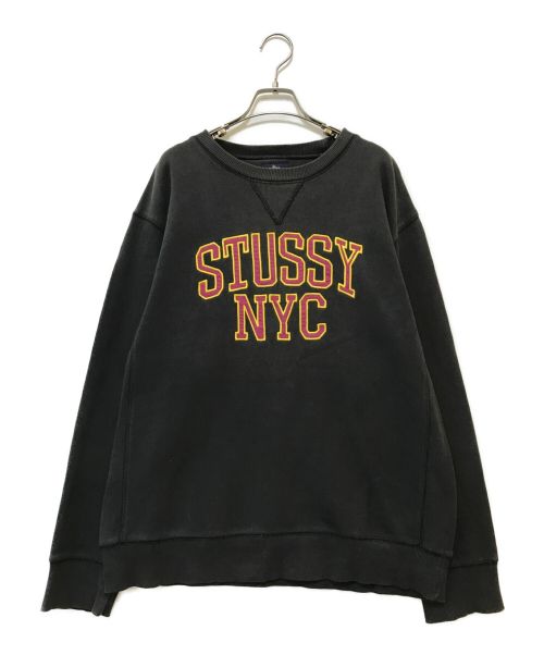 OLD STUSSY（オールドステューシー）OLD STUSSY (オールドステューシー) カレッジロゴスウェット ブラック サイズ:XLの古着・服飾アイテム