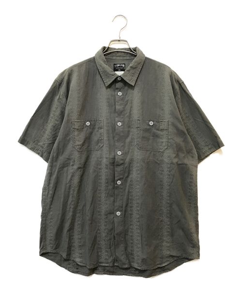 OLD STUSSY（オールドステューシー）OLD STUSSY (オールドステューシー) キューバシャツ グレー サイズ:XLの古着・服飾アイテム