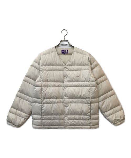 THE NORTHFACE PURPLELABEL（ザ・ノースフェイス パープルレーベル）THE NORTHFACE PURPLELABEL (ザ ノースフェイス パープルレーベル) Down Cardigan アイボリー サイズ:Mの古着・服飾アイテム