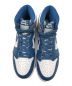 中古・古着 NIKE (ナイキ) AIR JORDAN 1 RETRO HIGH OG ブルー×ホワイト サイズ:US8 未使用品：19800円