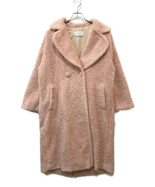 ETRE TOKYO（エトレトウキョウ）ETRE TOKYO (エトレトウキョウ) カラーボアコート ピンク サイズ:S 未使用品の古着・服飾アイテム