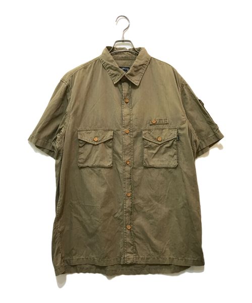 stussy（ステューシー）stussy (ステューシー) S/Sシャツ ベージュ サイズ:XLの古着・服飾アイテム