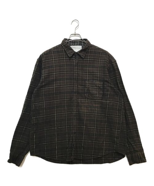 stussy（ステューシー）stussy (ステューシー) チェックシャツ ブラウン サイズ:Lの古着・服飾アイテム