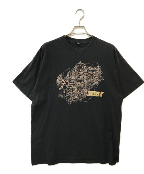 stussy（ステューシー）stussy (ステューシー) プリントTシャツ ブラック サイズ:XLの古着・服飾アイテム