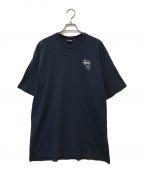 stussyステューシー）の古着「プリントTシャツ」｜ネイビー