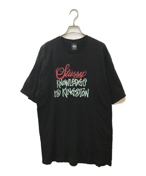 OLD STUSSY（オールドステューシー）OLD STUSSY (オールドステューシー) プリントTシャツ ブラック サイズ:XLの古着・服飾アイテム