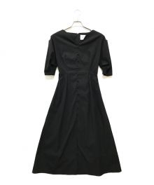 Ameri（アメリ）の古着「LANTERN SLEEVE TUCK DRESS」｜ブラック