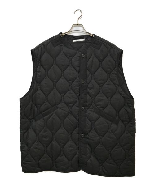 VICTIM&CO.（ヴィクティム）VICTIM&CO. (ヴィクティム) QUILTED BIG VEST ブラック サイズ:Lの古着・服飾アイテム