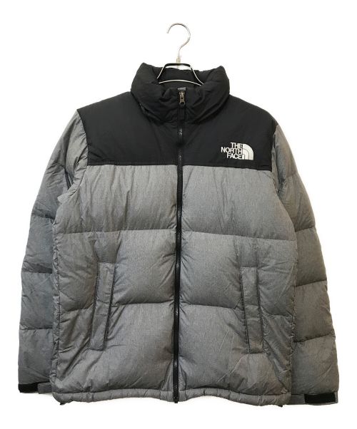 THE NORTH FACE（ザ ノース フェイス）THE NORTH FACE (ザ ノース フェイス) NOVELTY NUPTSE DOWN JACKET グレー×ブラック サイズ:XLの古着・服飾アイテム