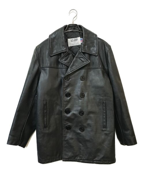 Schott（ショット）Schott (ショット) U.S.740N PEA JACKET ブラック サイズ:40の古着・服飾アイテム