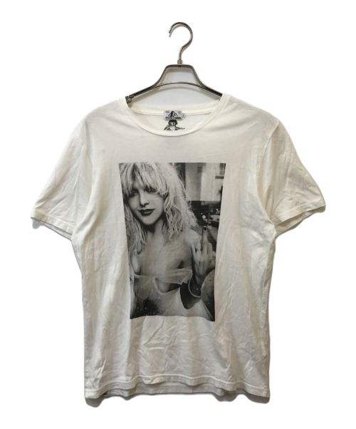 Hysteric Glamour（ヒステリックグラマー）Hysteric Glamour (ヒステリックグラマー) COURTNEY LOVE Tシャツ ホワイト サイズ:Lの古着・服飾アイテム