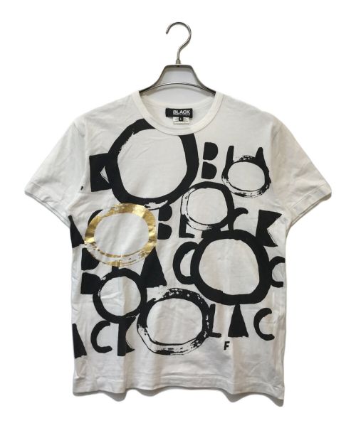 BLACK COMME des GARCONS（ブラック コムデギャルソン）BLACK COMME des GARCONS (ブラック コムデギャルソン) プリントTシャツ ホワイト サイズ:Lの古着・服飾アイテム