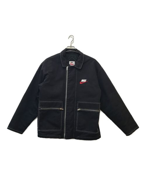 SUPREME（シュプリーム）Supreme (シュプリーム) NIKE (ナイキ) Double Zip Quilted Work Jacket ネイビー サイズ:Mの古着・服飾アイテム