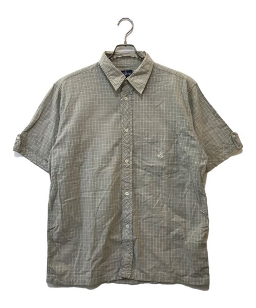 stussy（ステューシー）stussy (ステューシー) 半袖チェックシャツ グレー サイズ:Ｌの古着・服飾アイテム