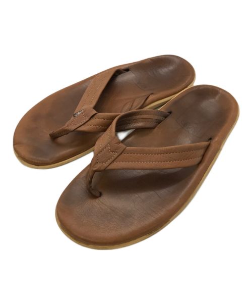 ISLAND SLIPPER（アイランドスリッパ）ISLAND SLIPPER (アイランドスリッパ) stussy (ステューシー) ビーチサンダル ブラウン サイズ:10の古着・服飾アイテム