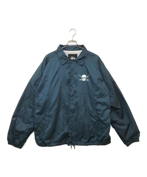 stussy（ステューシー）stussy (ステューシー) コーチジャケット ブルー サイズ:XLの古着・服飾アイテム