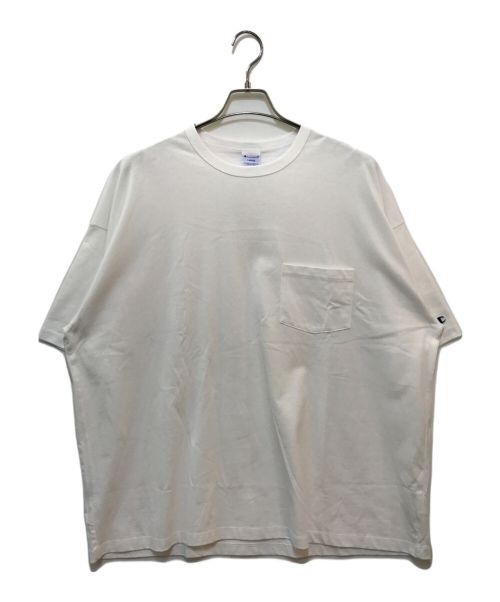 Champion（チャンピオン）Champion (チャンピオン) BEAMS (ビームス) MIN-NANO Pocket Tee Shirt ホワイト サイズ:L 未使用品の古着・服飾アイテム