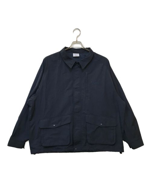 KEBOZ（ケボズ）KEBOZ (ケボズ) POCKET COACH JACKET ネイビー サイズ:Lの古着・服飾アイテム