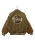 KEBOZ (ケボズ) MELTON & LEATHER VARSITY JACKET ベージュ サイズ:L：25000円