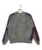 KEBOZ×Needlesケボズ×ニードルズ）の古着「VELOUR TRACK CREW NECK SHIRT」｜グレー