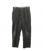 NATAL DESIGNネイタルデザイン）の古着「ZOOTIE PANTS VELVET」｜チャコールグレー