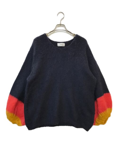 KiiRA（キーラ）KiiRA (キーラ) Mohair Pullover Knit ネイビー サイズ:FREEの古着・服飾アイテム