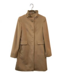 Max Mara Studio（マックスマーラ ストゥディオ）の古着「ウールスタンドカラーコート」｜ブラウン