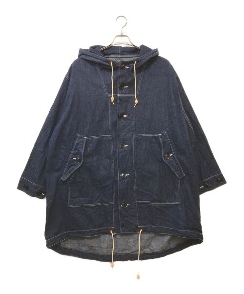 orSlow（オアスロウ）orSlow (オアスロウ) BEAMS (ビームス) デニムモッズコート インディゴ サイズ:Mの古着・服飾アイテム