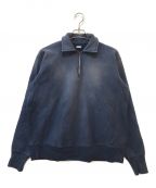 A.PRESSEアプレッセ）の古着「Vintage Half Zip Sweatshirt」｜ネイビー