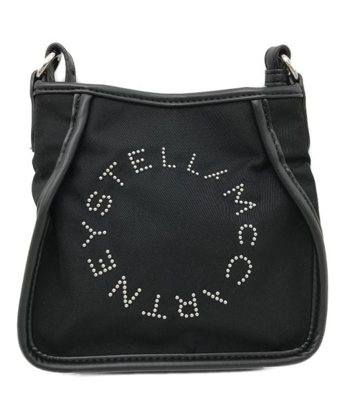 STELLA McCARTNEY（ステラマッカートニー）STELLA McCARTNEY (ステラマッカートニー) スタッズサークルロゴショルダーバッグ ブラックの古着・服飾アイテム