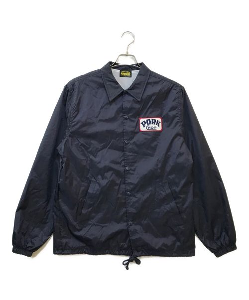 PorkChop（ポークチョップ）PorkChop (ポークチョップ) PORK BACK COACH JKT ネイビー サイズ:Sの古着・服飾アイテム