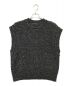 CLANE（クラネ）の古着「CLANE SIDE ZIP TWEED KNIT VEST」｜ブラック