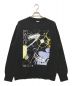 HUF（ハフ）の古着「THANOS EYE WASHED CREWNECK」｜ブラック