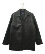 GAPギャップ）の古着「Leather Car Coat」｜ブラック