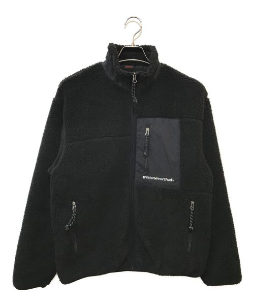 thisisneverthat（ディスイズネバーザット）thisisneverthat (ディスイズネバーザット) SP Sherpa Fleece Jacket ブラック サイズ:XSの古着・服飾アイテム