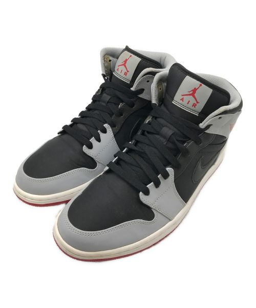 NIKE（ナイキ）NIKE (ナイキ) AIR JORDAN 1 MID ブラック×グレー サイズ:US11の古着・服飾アイテム