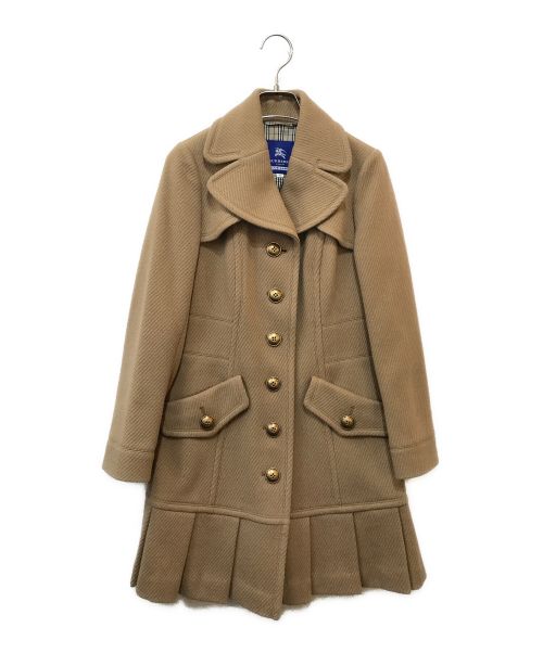 BURBERRY BLUE LABEL（バーバリーブルーレーベル）BURBERRY BLUE LABEL (バーバリーブルーレーベル) ウールコート ベージュ サイズ:36の古着・服飾アイテム