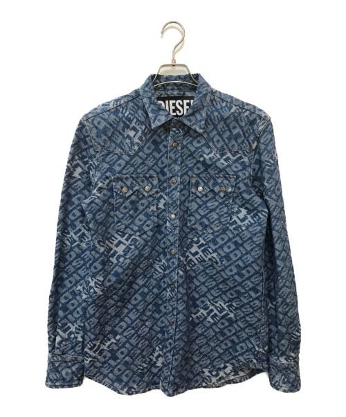 DIESEL（ディーゼル）DIESEL (ディーゼル) D-LEO CAMICIA DENIM SHIRT インディゴ サイズ:Sの古着・服飾アイテム