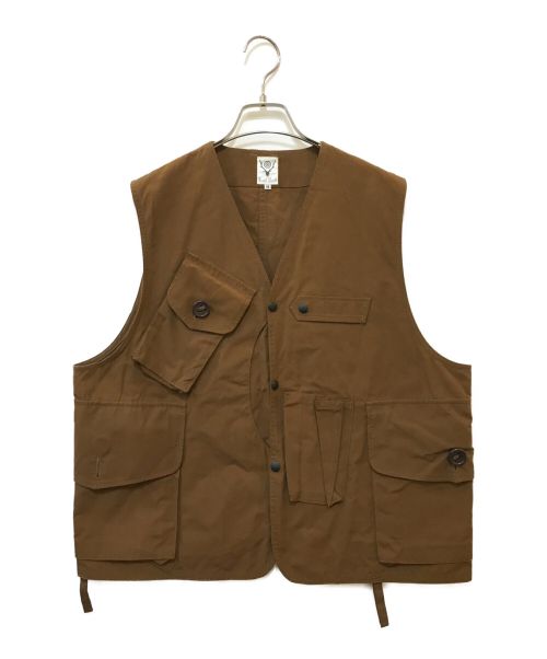 South2 West8（サウスツー ウエストエイト）South2 West8 (サウスツー ウエストエイト) Tenkara Vest ブラウン サイズ:Mの古着・服飾アイテム