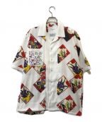 NEWORDER×NIPOALOHAニューオーダー×二ポアロハ）の古着「H/S Shirt」｜レッド×ホワイト