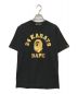 A BATHING APE（アベイシングエイプ）の古着「プリントTシャツ」｜ブラック